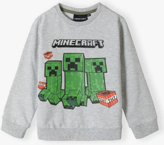 OFICIÁLNÍ LICENCE Mikina MINECRAFT šedá, vel. 116