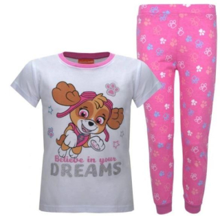 EPLUSM Pyžamo TLAPKOVÁ PATROLA bílomalinové, vel. 92/98