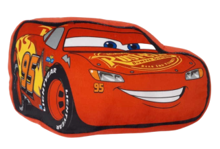 SMILEY Polštářek CARS MCQUEEN tvarovaný červený