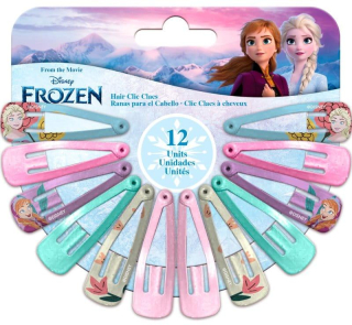EUROSWAN Sponky do vlasů FROZEN 12 kusů 