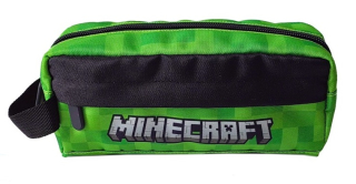 EUROSWAN Školní penál - pouzdro MINECRAFT 2 kapsy zelené