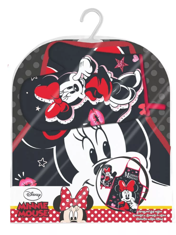 EUROSWAN Dámská zástěra MINNIE set s rukavicí 