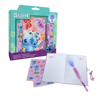 DÁRKOVÁ SADA TAJNÉ PERO, NOTES A SAMOLEPKY LILO A STITCH, uni