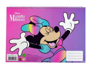 SPIRÁLOVÝ BLOK SE SAMOLEPKAMI MINNIE, uni