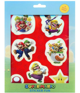 SADA 8 ARCHŮ SAMOLEPKY SUPER MARIO, uni